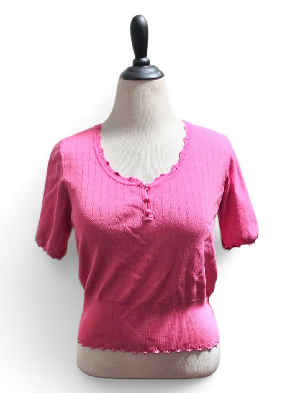 Philosophy - Pink Knit Top - SIze L